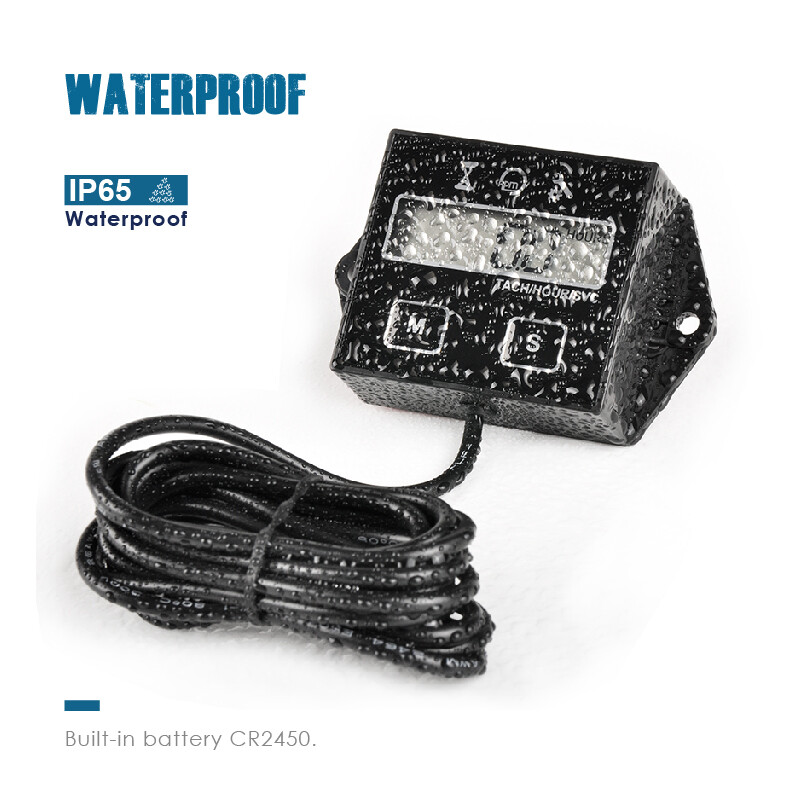 Digital Hour Meter Tachometer Maintenance Reminder User Shutdown For Lawn Mower