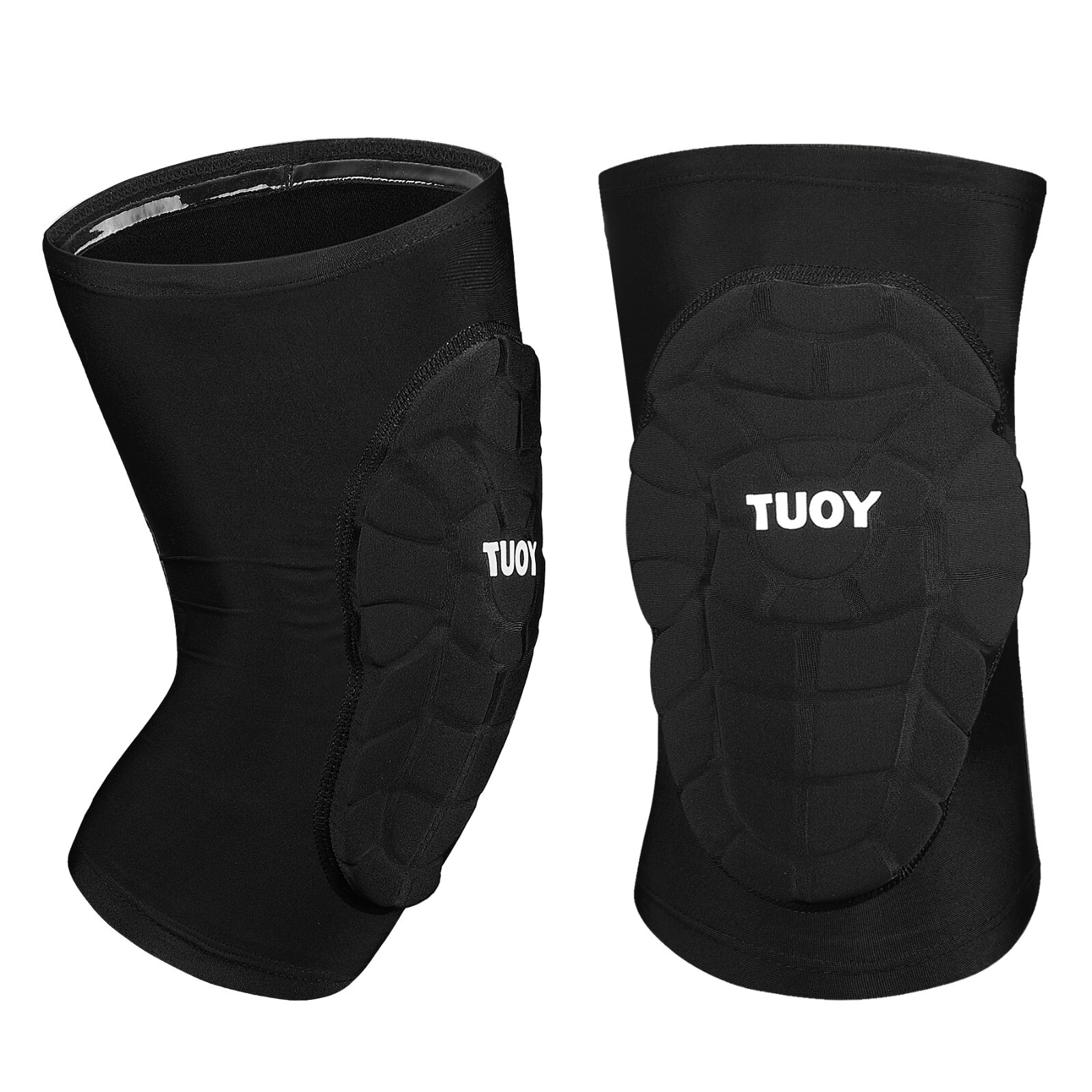 1 Pair TUOY Compression Knee Pads Padded Knee Protection Pad Youth & Adult Sizes