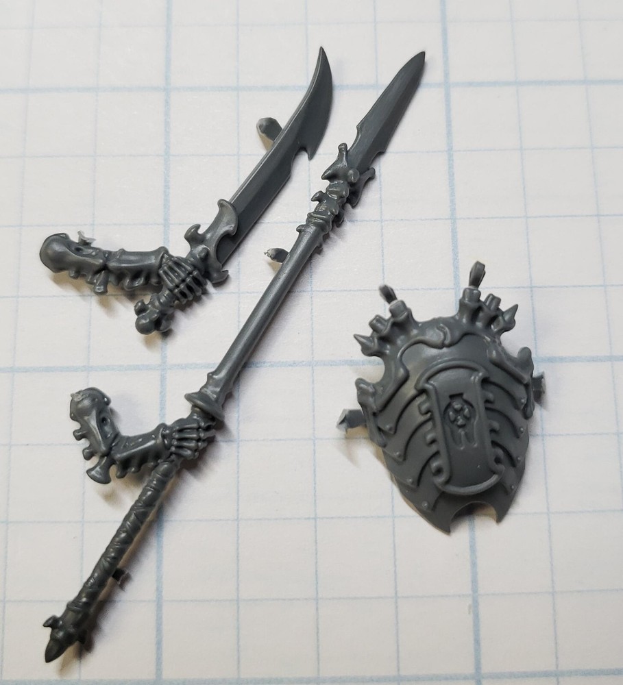 Warhammer Ossiarch Bonereapers Bits Kavalos Deathriders Spear Sword Shield E