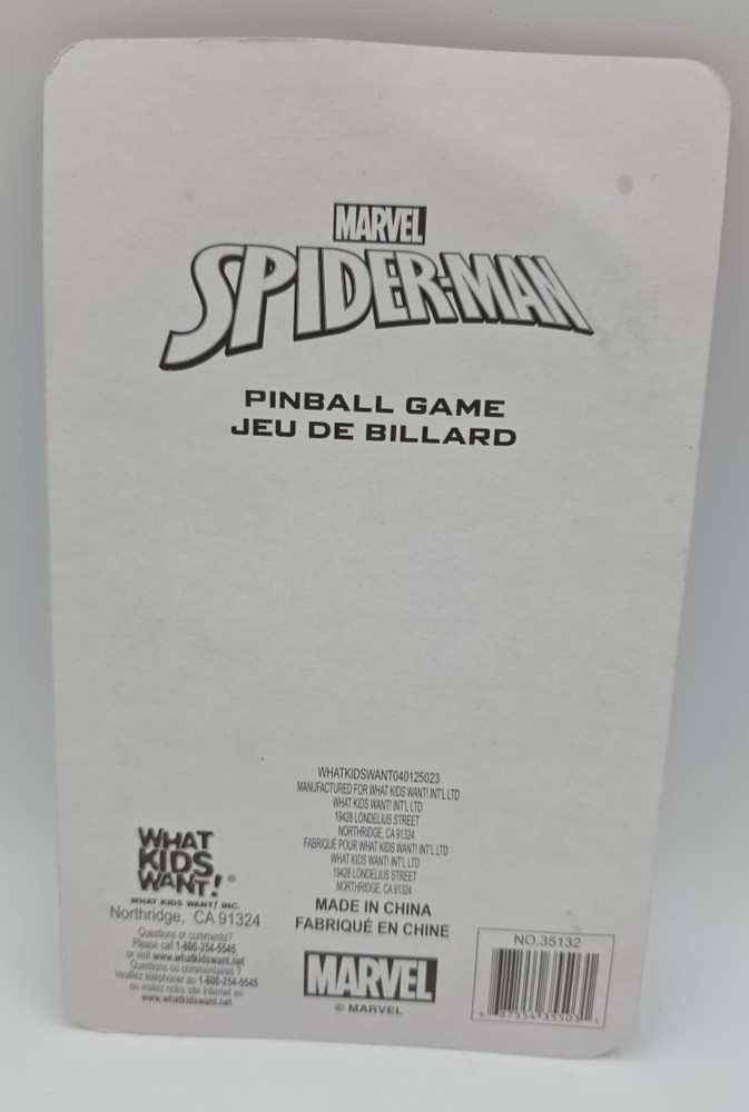 Marvel Spiderman Handheld Pinball Game - Unopened