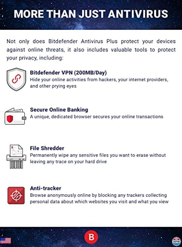 Total Security Antivirus & Internet Protection - 5 Devices, 2 Year Code