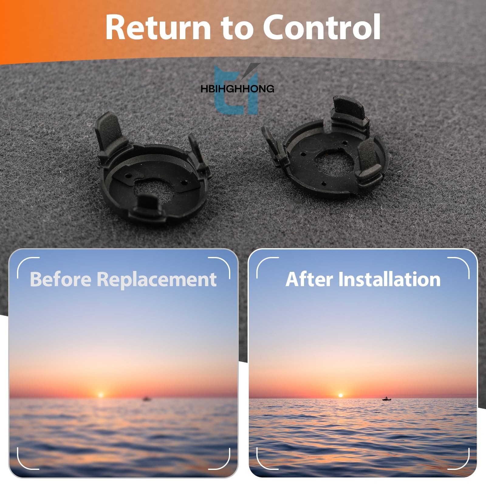 Replacement for DJI Mini 3 Gimbal Shock Absorption Rubber Black-Short