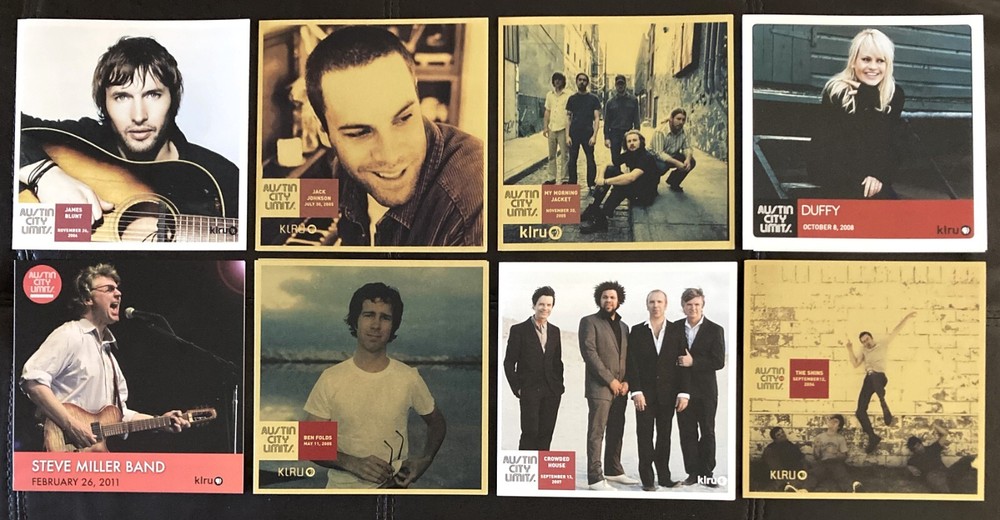 8 Collectible Austin City Limits programs from tapings