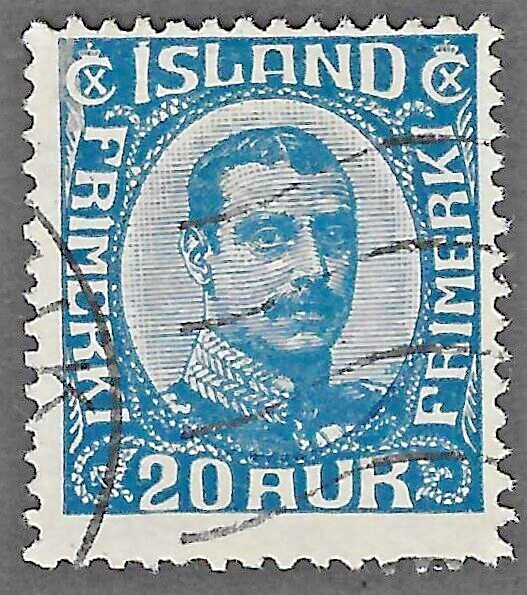 Iceland (1920) - Scott # 118,    Used