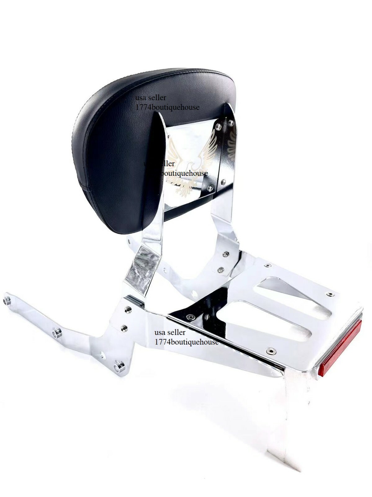Sissy Bar Backrest Luggage Rack for Honda Shadow Aero VT 750 VT750 2004-2023 USA