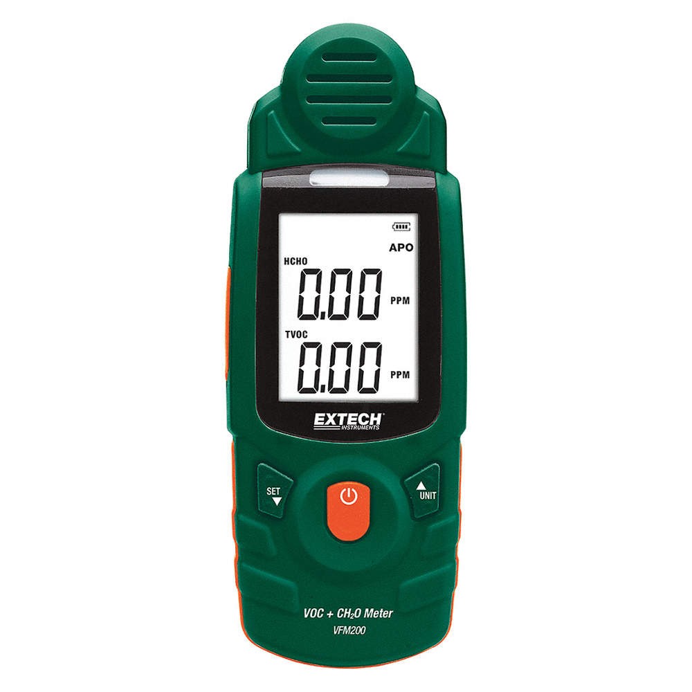 EXTECH VFM200 Formaldehyde Meter,LCD Display 52ZK80