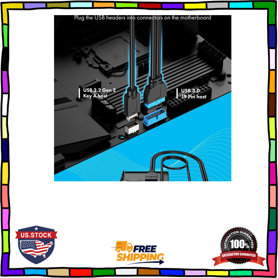 3.5 Inch Front Panel USB C Hub, Sd/Microsd Internal Card Reader, 20Gbps USB 3.2