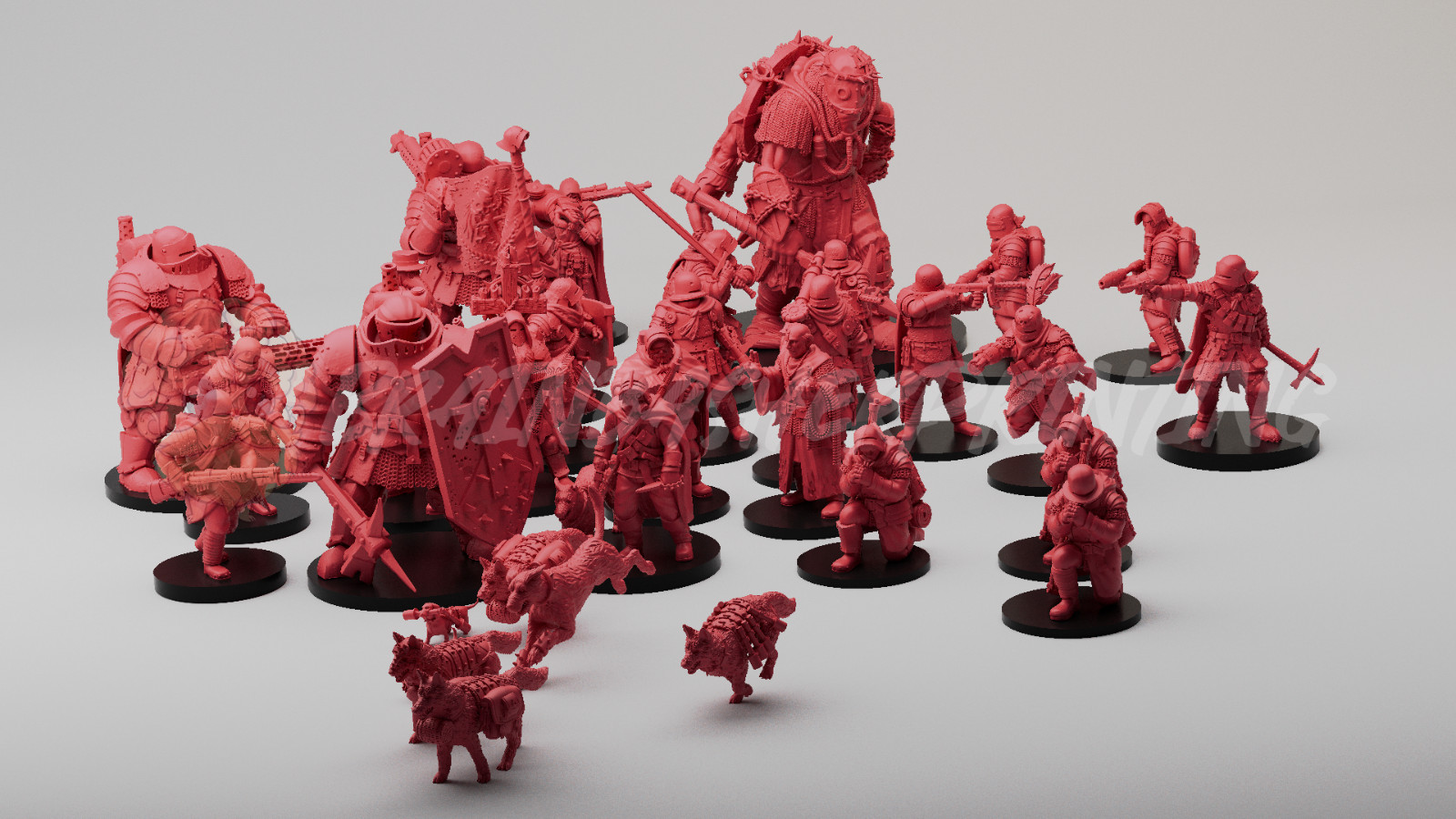 Red Brigade   Compatible with Trench War | 32mm | Print on Demand