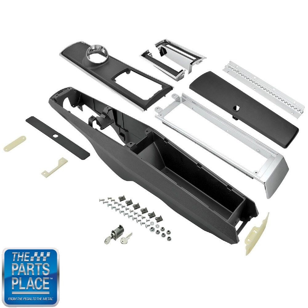 1966-67 Chevelle El Camino Automatic Complete Center Console Kit Without Clock