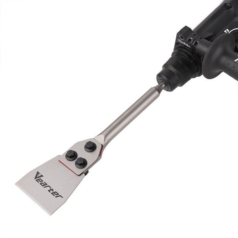 3'' X 12'' SDS PLUS Chisel Floor Scraper Wide Tile Removal Steel Flat Chisel