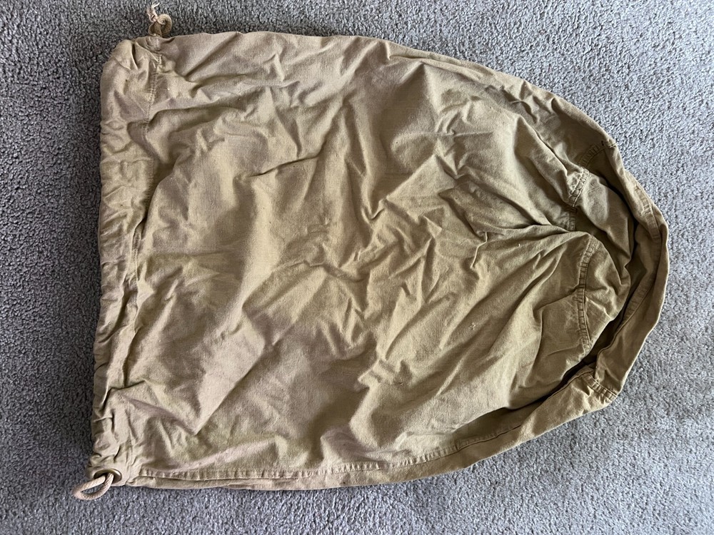 Authentic WWII US Army Infantry Barracks Laundry Carry Bag NAMED