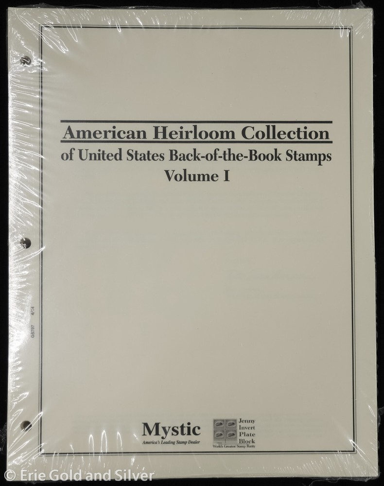 Mystic US Back of the Book Stamps Volume I & II Sheet Pages | New Sealed