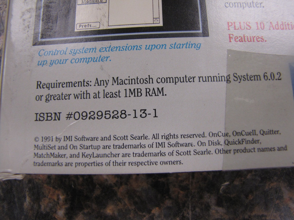 Vintage OnCuell File Application Manager For Macintosh Software 1991 CIB BOX