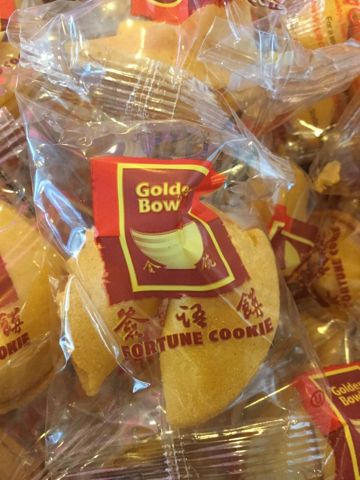 Golden Bowl Fortune Cookies 10-300 pcs Individually Wrapped "Free Shipping"
