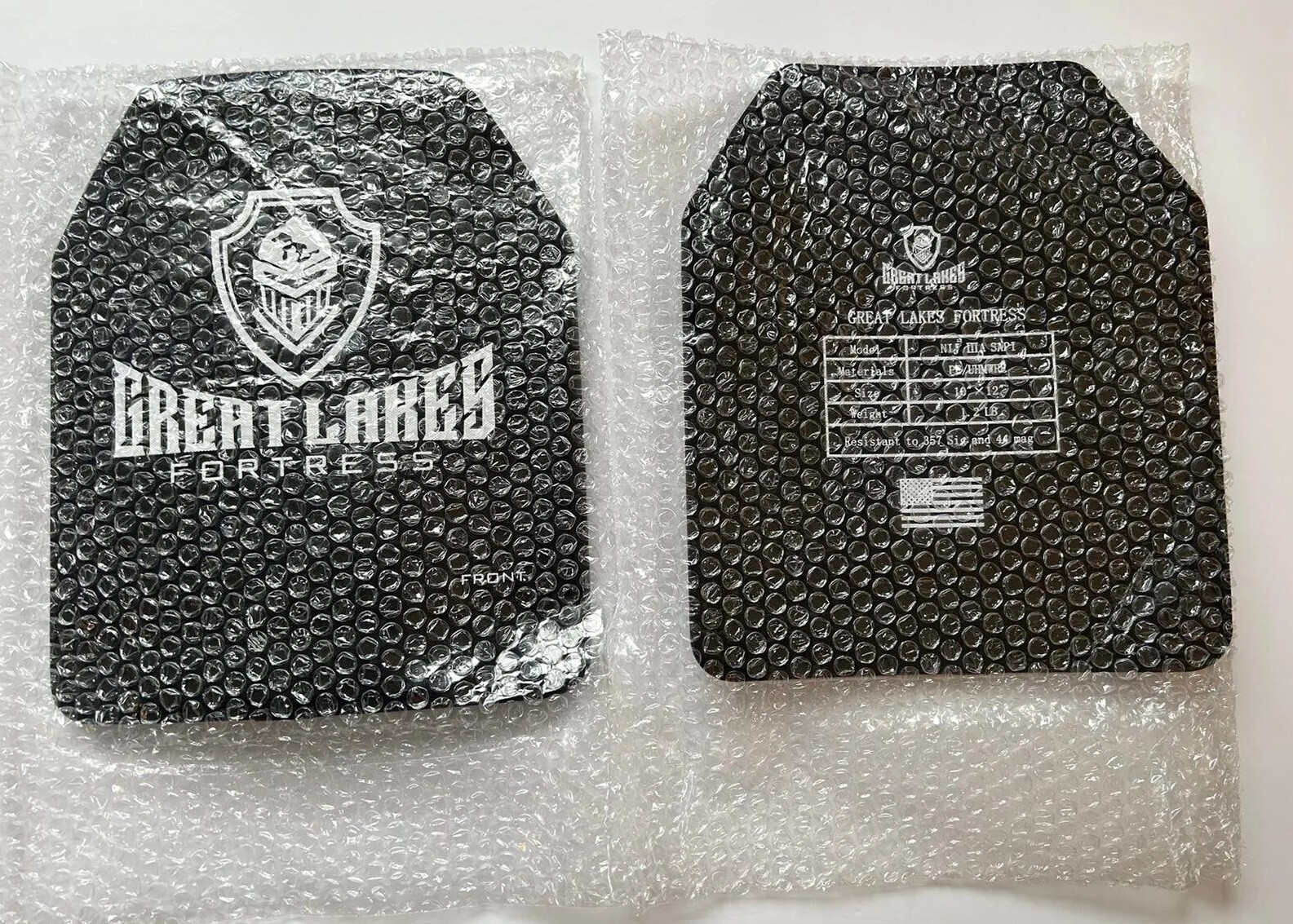 Body Armor Bullet Proof Plates PE Light Weight Level IIIA 3A Curved 10x12 PAIR