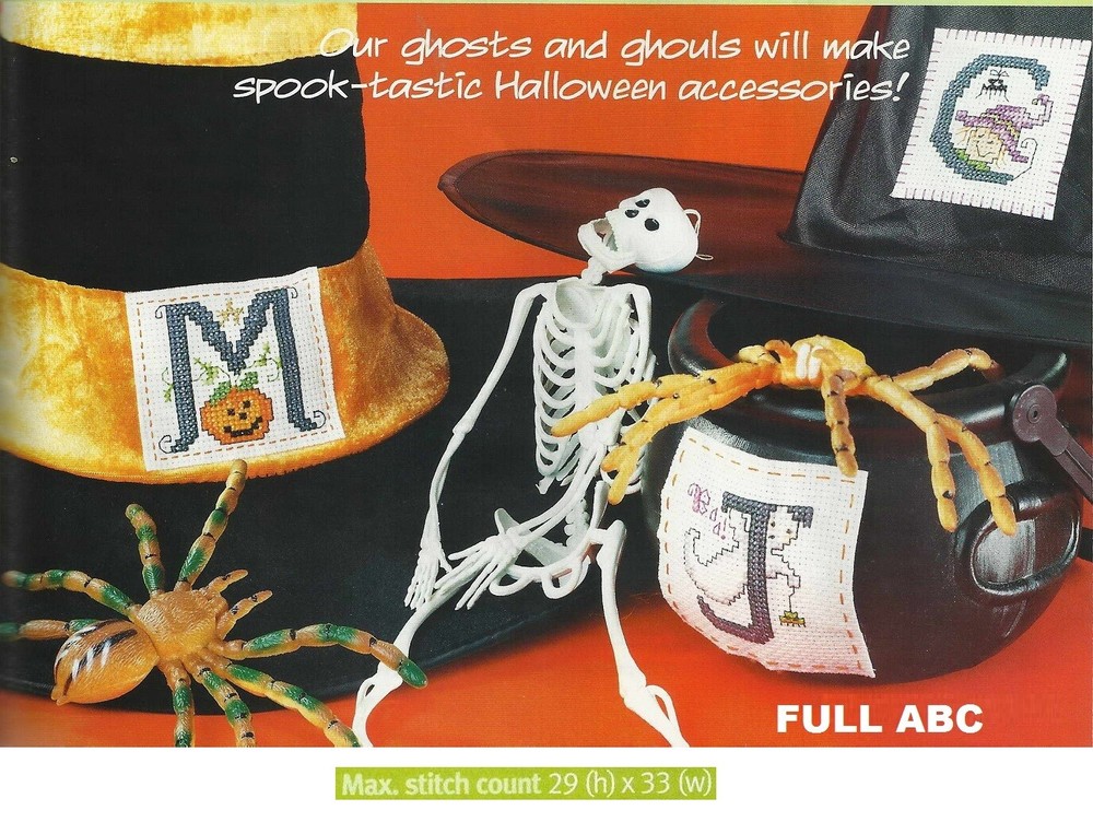 TRICK OR TREAT FULL ABC  CROSS STITCH PATTERN ONLY   EK - EAA