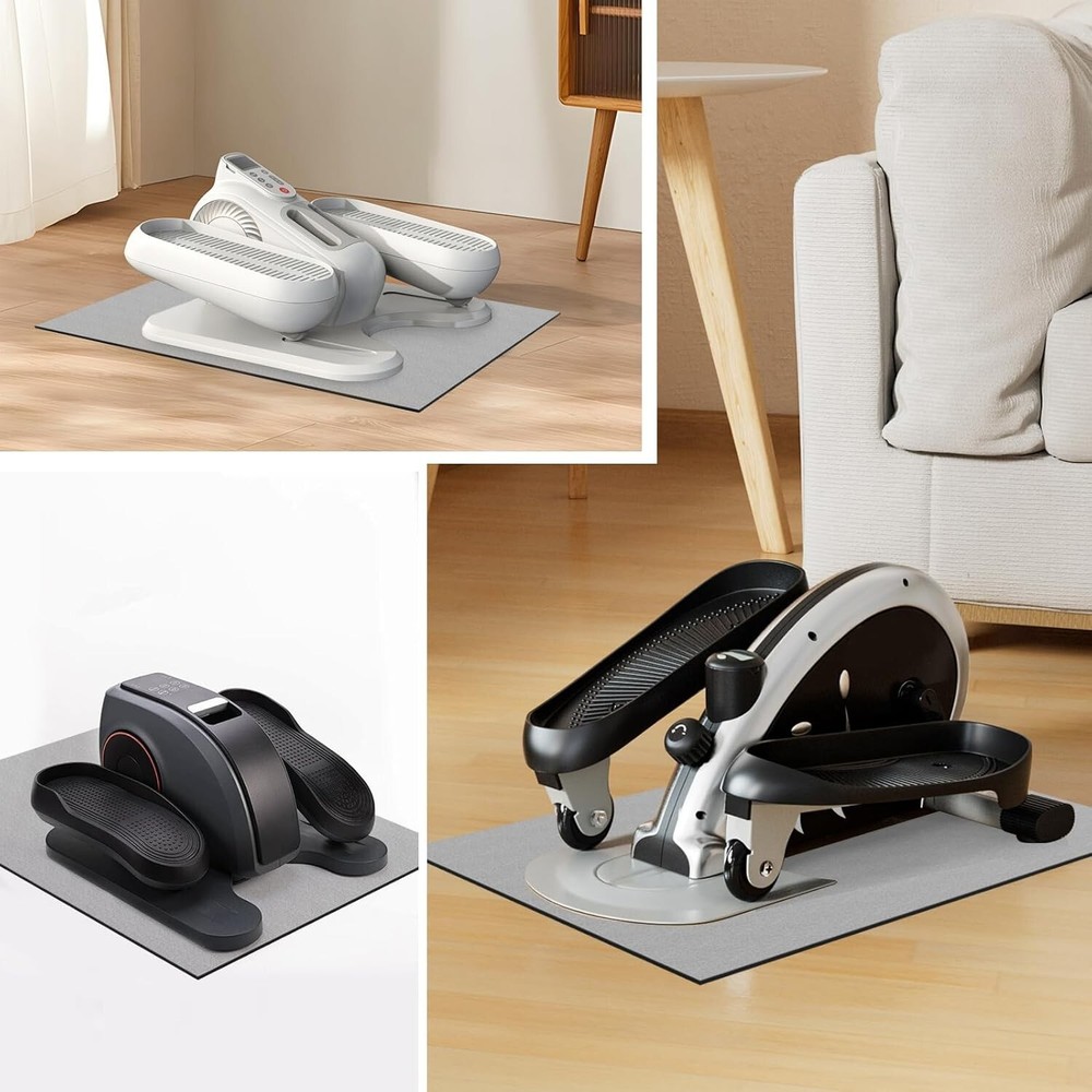 Under Desk Elliptical Exerciser with Non-Slip Mat - Compact Leg Workout Machine