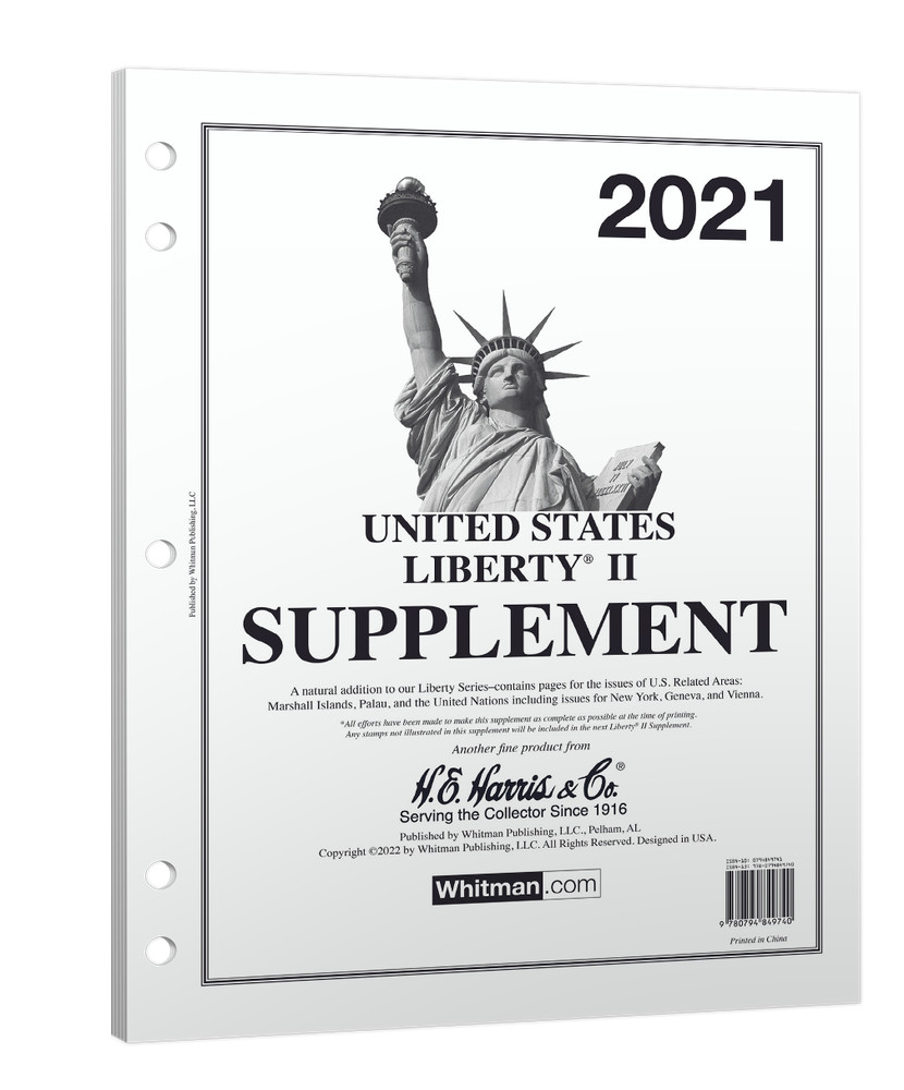 H.E. Harris Liberty II 2021 Stamp Supplement