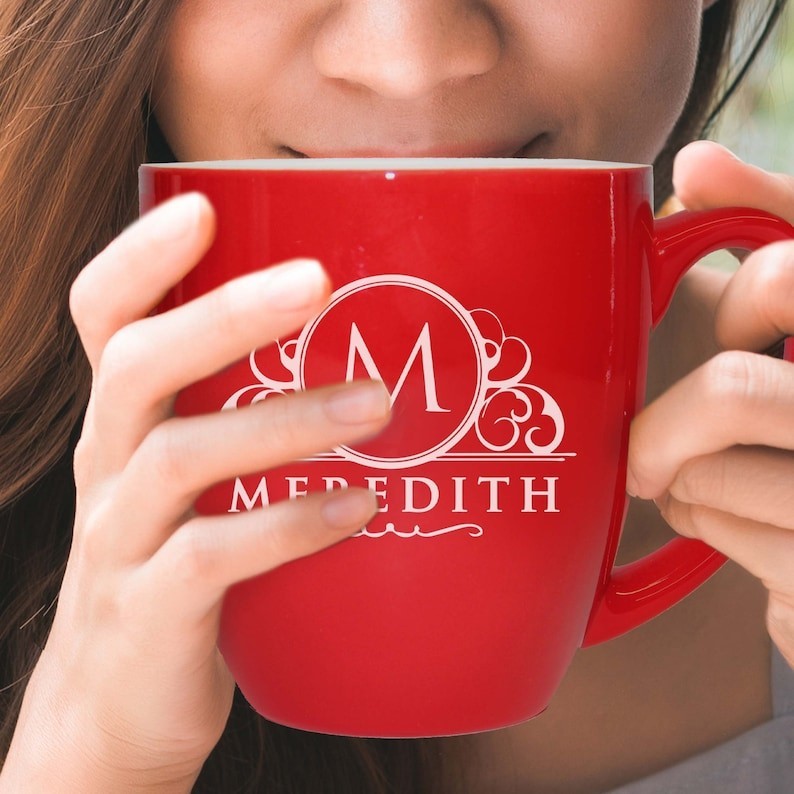 Customized Coffee Cup, Engraved Coffee Mug, Drinking Lover Gift