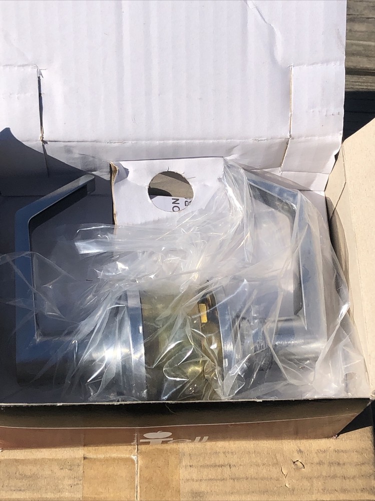 Tell LC3675 CTL, Brushed Chrome Finish, Passage Lever- Adjustable Backset