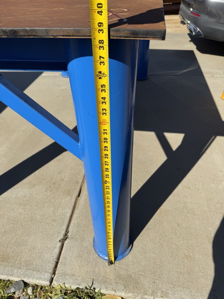 8x4' steel welding table