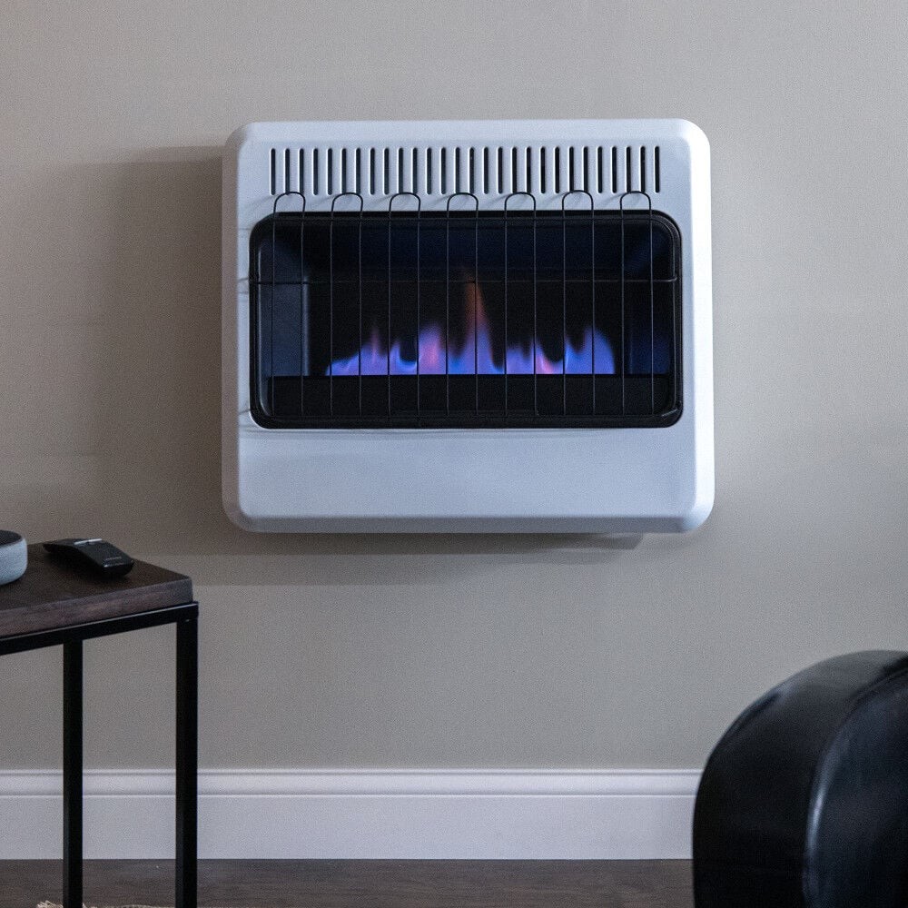 Heatstar 30000 Btu Vent Free Blue Flame Propane Heater With Thermostat And
