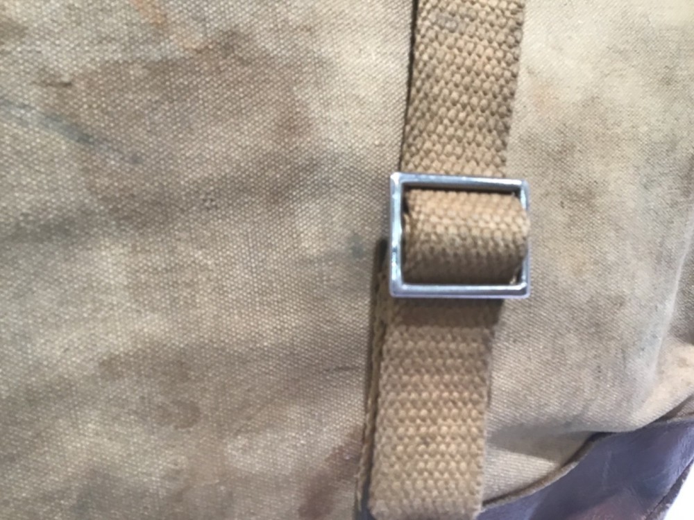 Private Purchase US Musette Bag w/ Leather Bottom