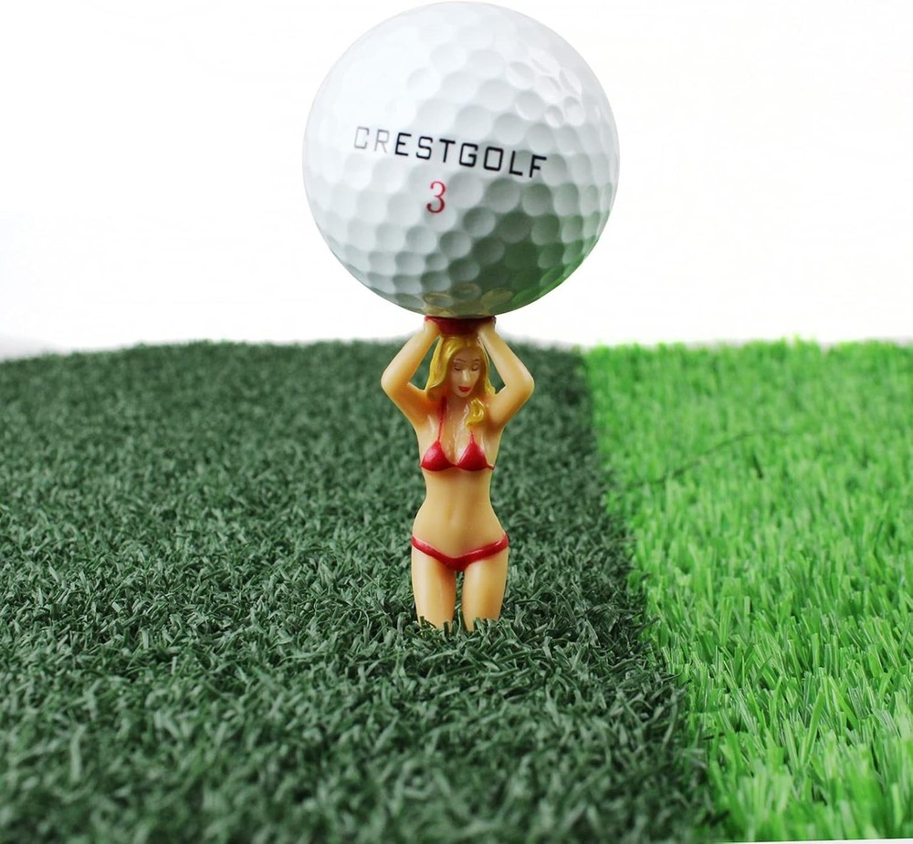 Colored Golf Tees, 3 inch Golf Practice Novelty Tees, White Elephant Stocking...