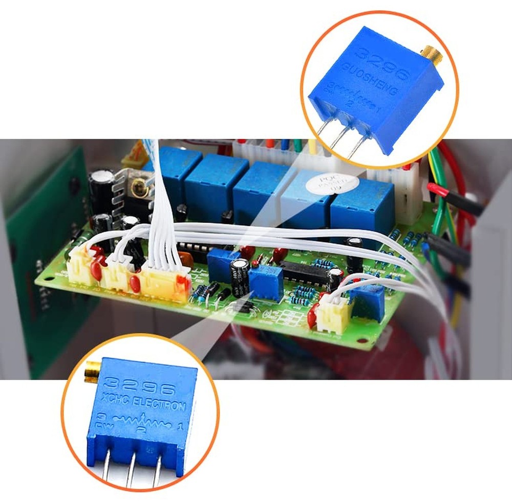 Fielect 50Pcs 10K Ohm Multiturn Trimmer Potentiometer Variable Resistor High ...