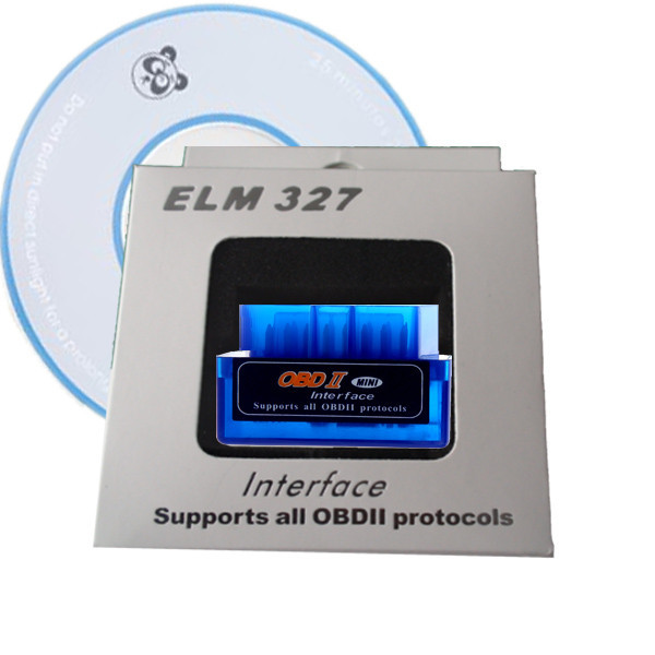 Mini Blue OBD2 II Bluetooth Car Auto Diagnostic Scanner Tool Retail for Android