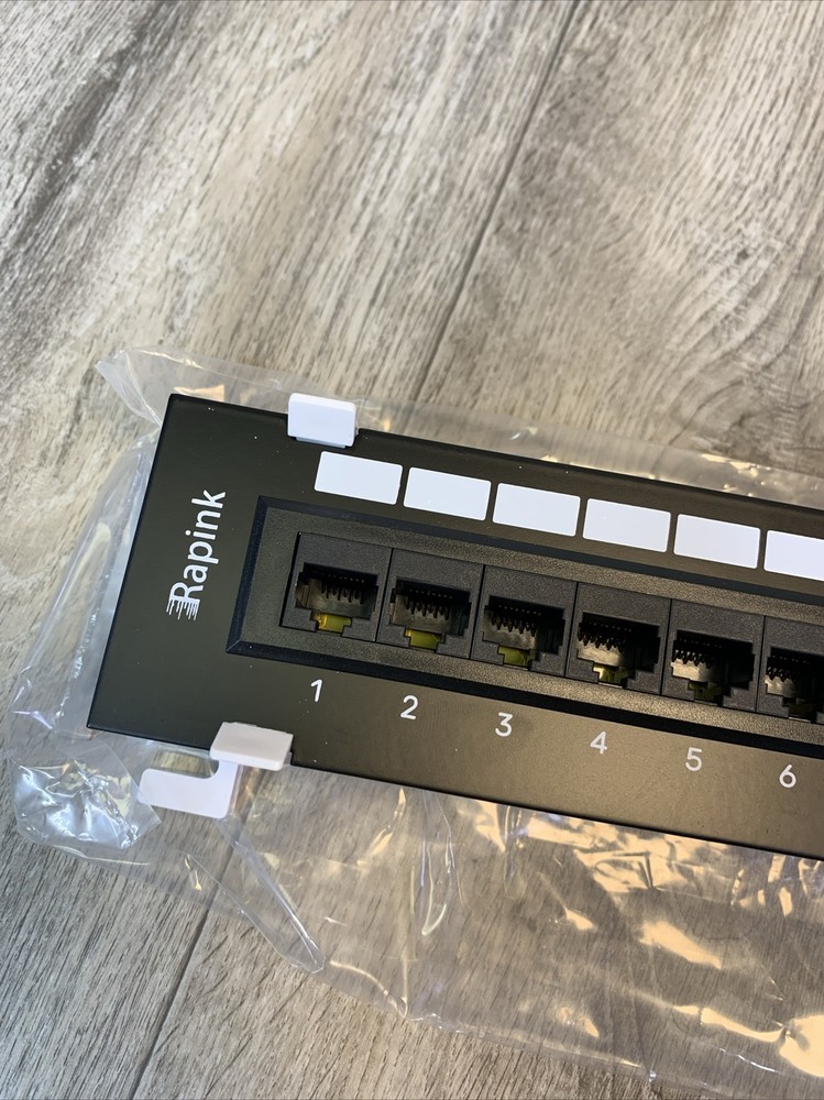 Rapink Patch Panel 12 Port Cat6 10G Support