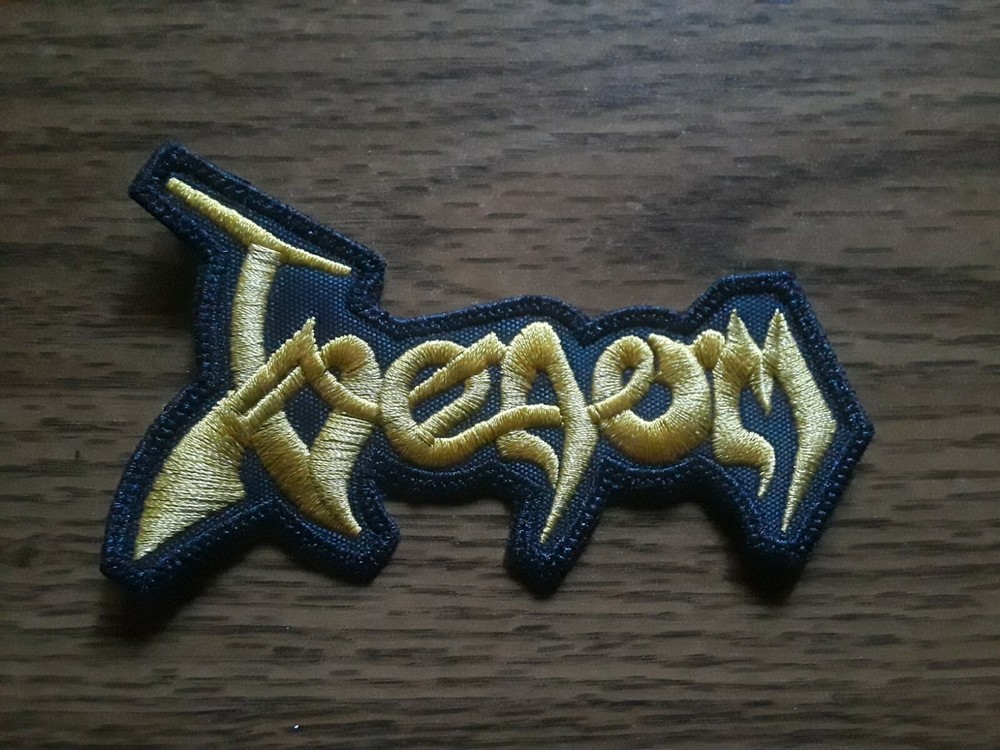 VENOM,SEW ON GOLDEN EMBROIDERED PATCH
