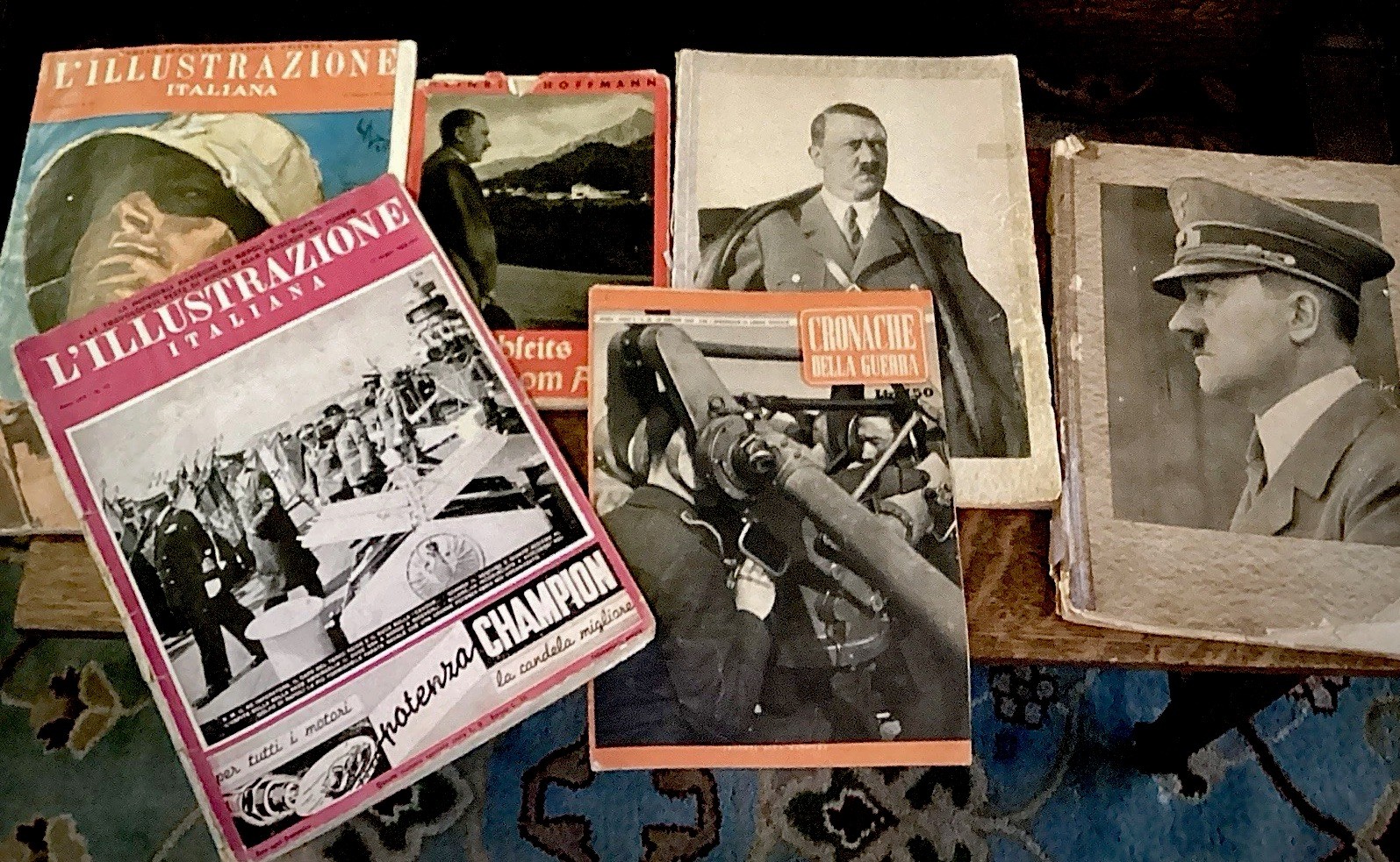 WWII 1939 Unser Führer 50th Birthday Photobook & L'Illustrazione Italiana Lot