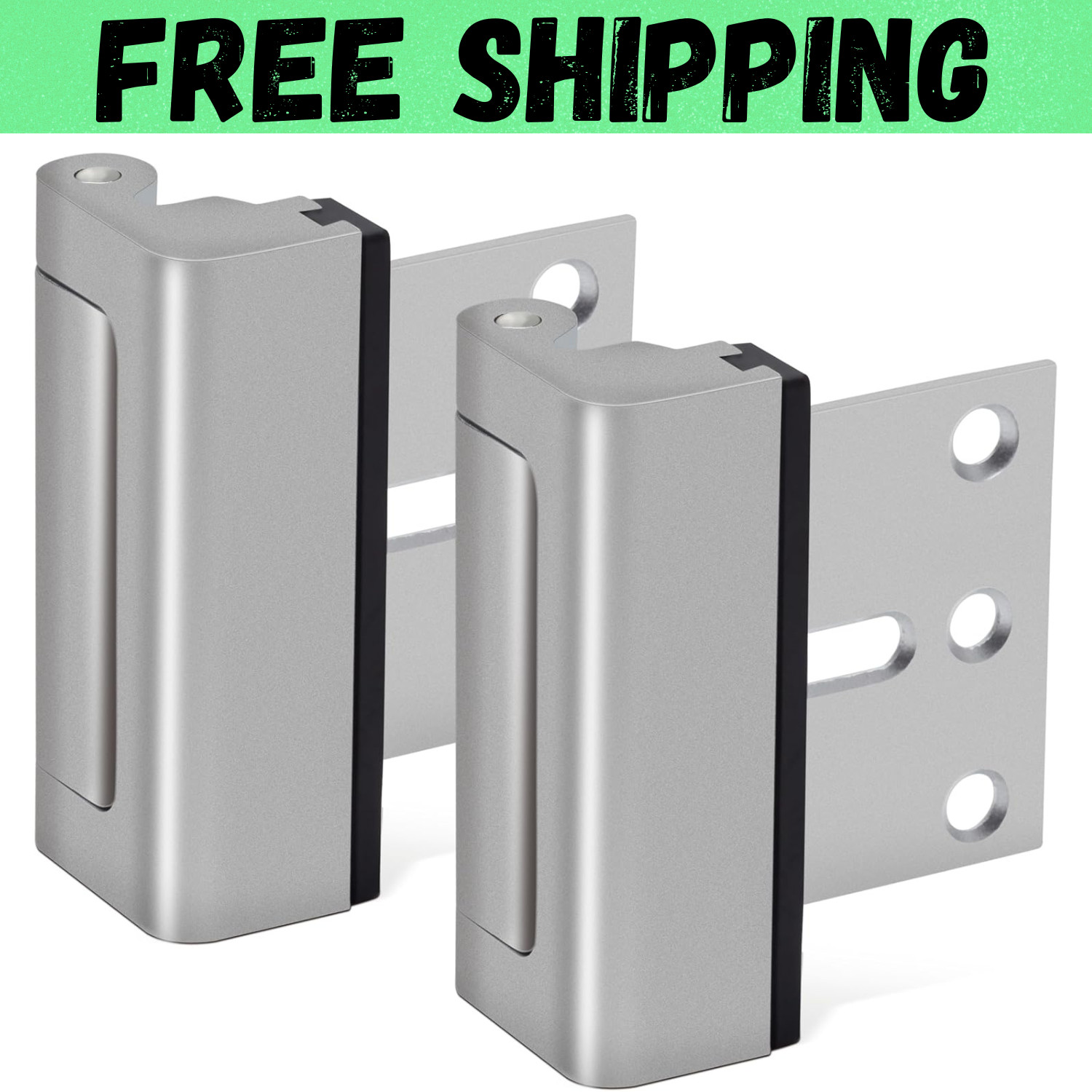 Home Security Door Lock, 2 Pack Door Reinforcement Locks for Front Door, Upgrade
