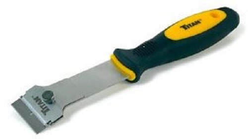 NEW TITAN MULTI PURPOSE HEAVY DUTY OFFSET REPLACEABLE RAZOR BLADE PAINT SCRAPER