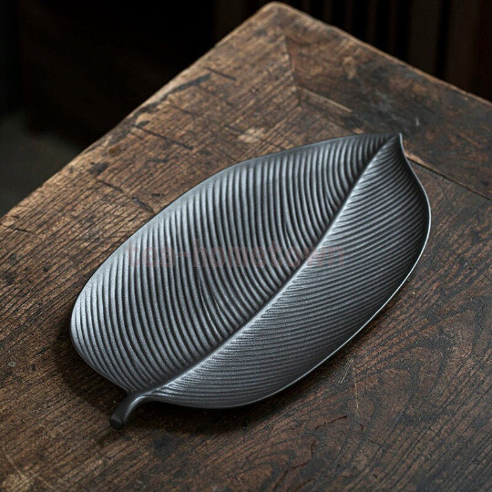 Ceramic Tea Trays Leaf Pottery Tea Table