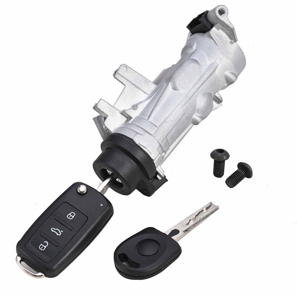 For VW Jetta 2006-2018 Ignition Switch Lock Assembly W/Remote Control Key Shell