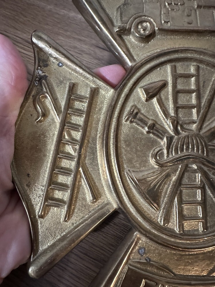 Brass Fireman’s Logo, Hangable