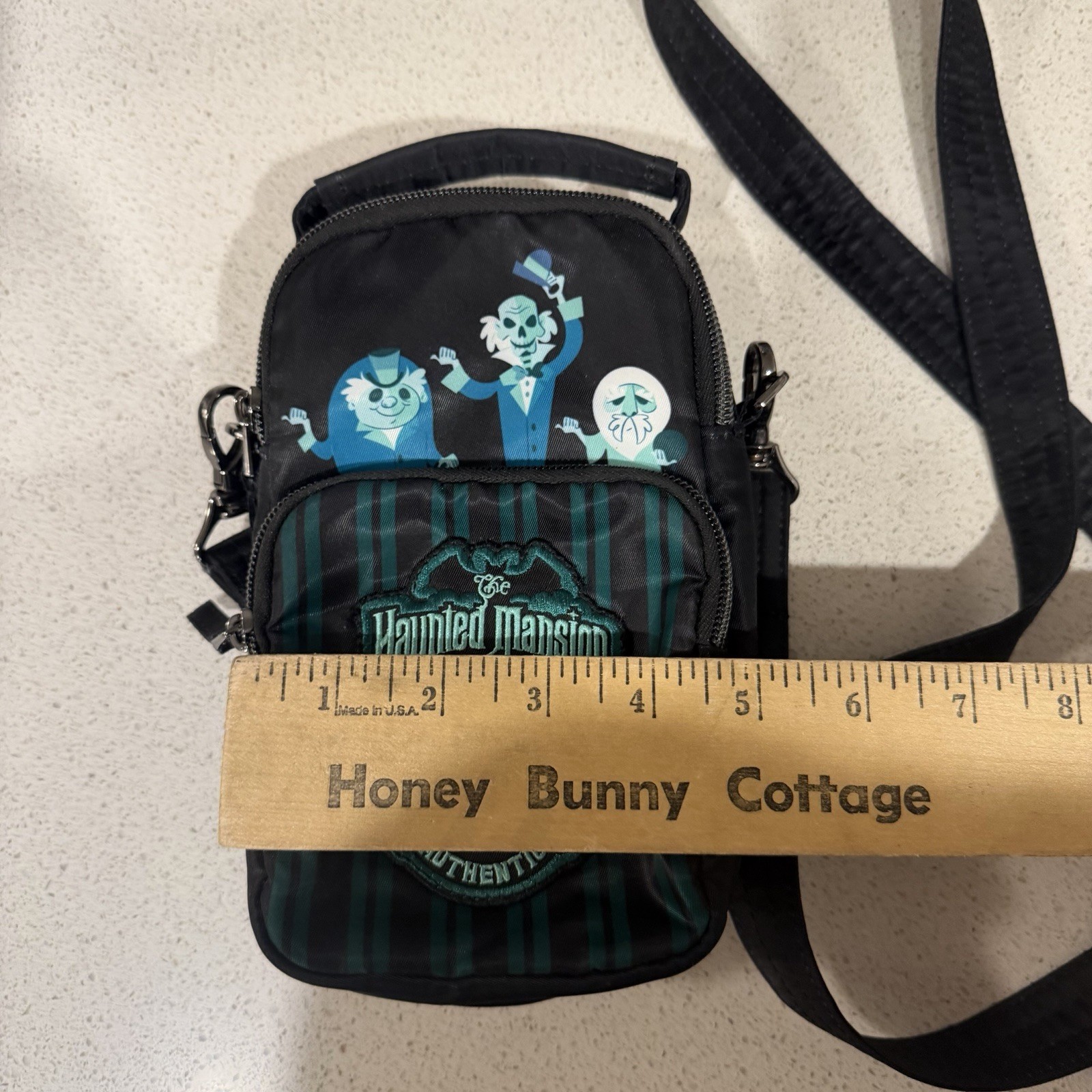 Disney Parks Lug Haunted Mansion Crossbody Bag Skeeter Hitchhiking Ghosts