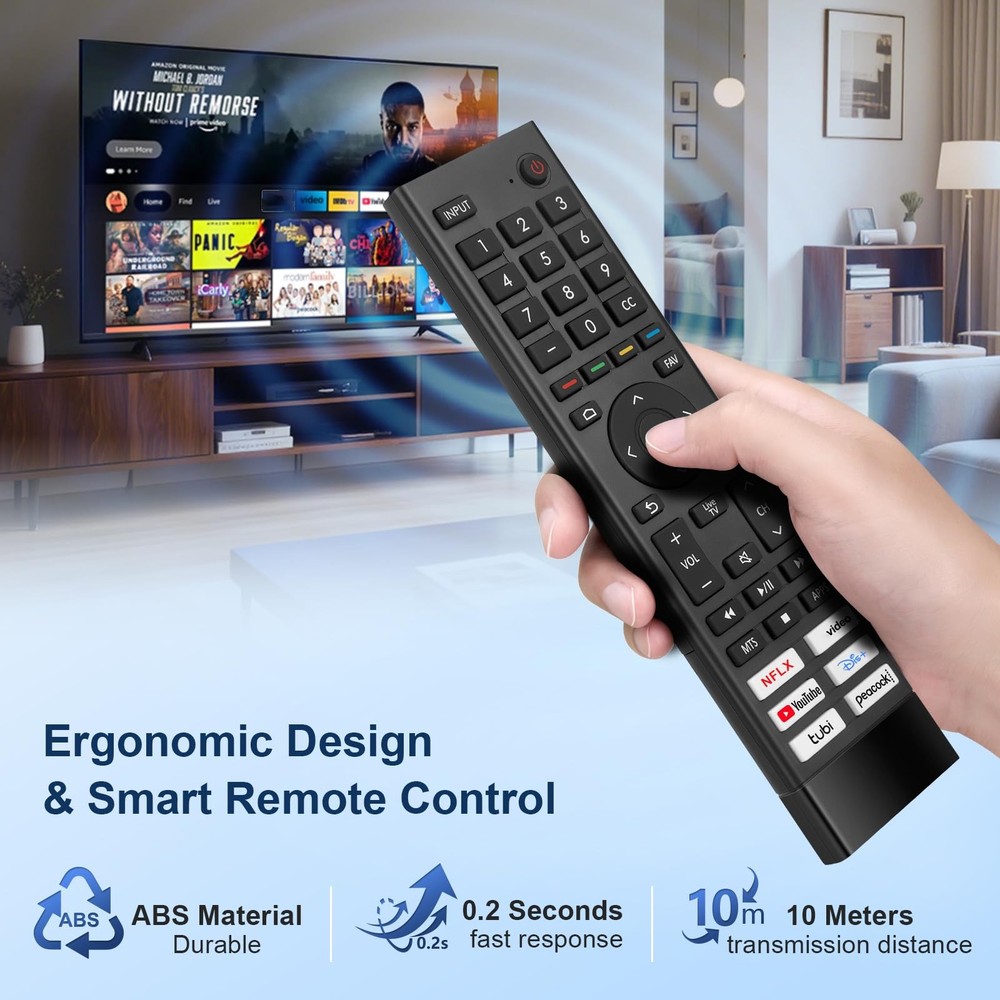 Replacement for Hisense Smart TV remote, remote