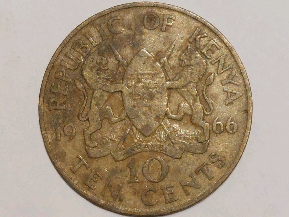 Coin Kenya: 10 Cent 1966