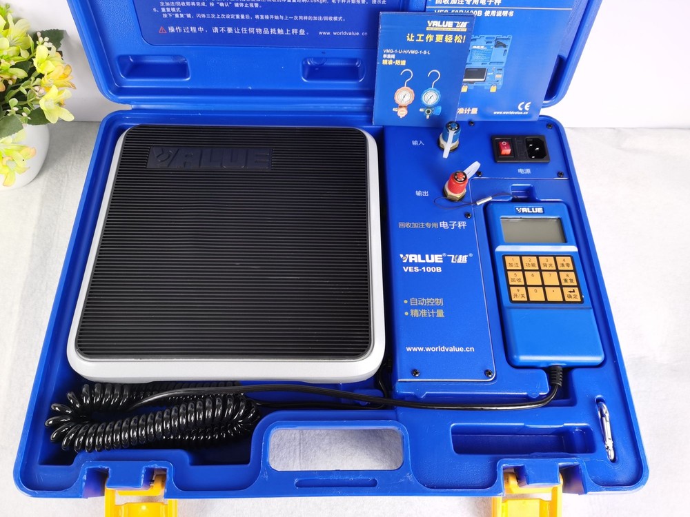 VES-100B Digital Refrigerant Scale 100KG Capacity