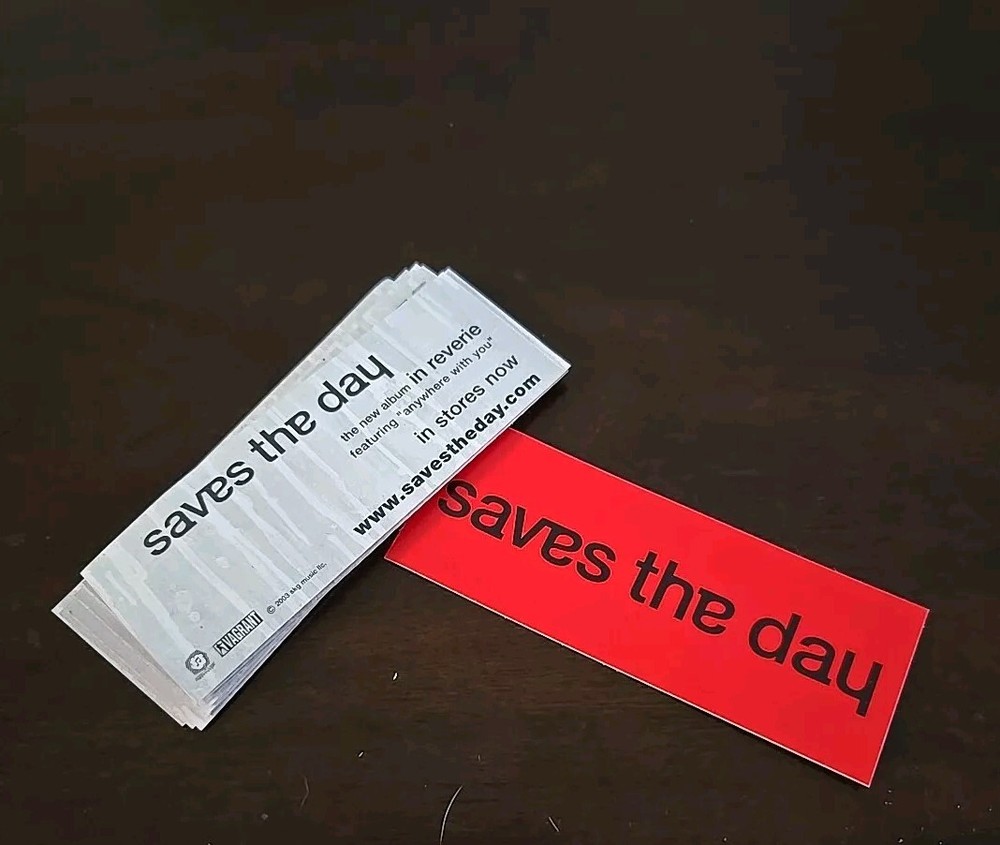 2003 Saves The Day Promo Sticker