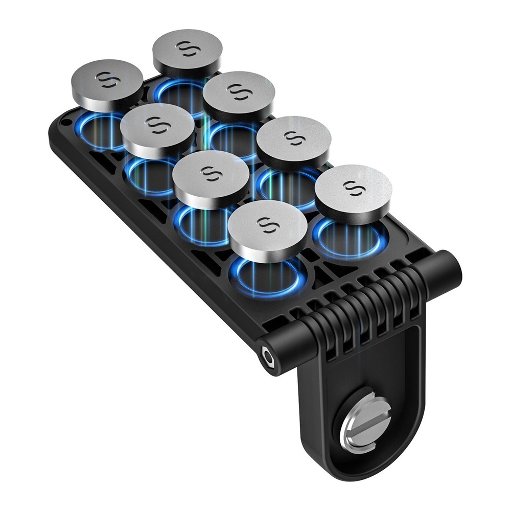 Black Angle Adjustable Magnetic Mount Base Bracket For Insta360 X4 Camera