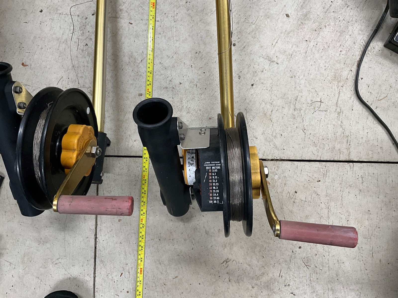 Penn Fathommaster 600 Manual Downriggers (2), with rod holders. Great shape