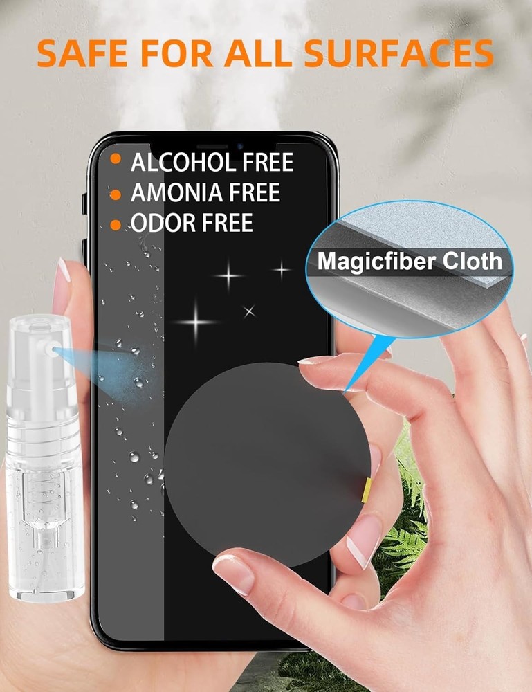 Keyboard Cleaner Kit, Electronics Cleaning Kit with Retractable Big Brush, Po...