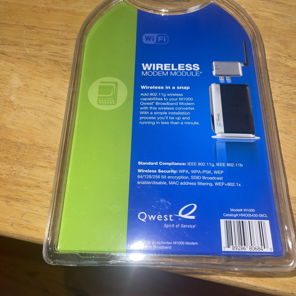 Actiontec Qwest W1000 Wireless LAN USB Adapter Quick Connect