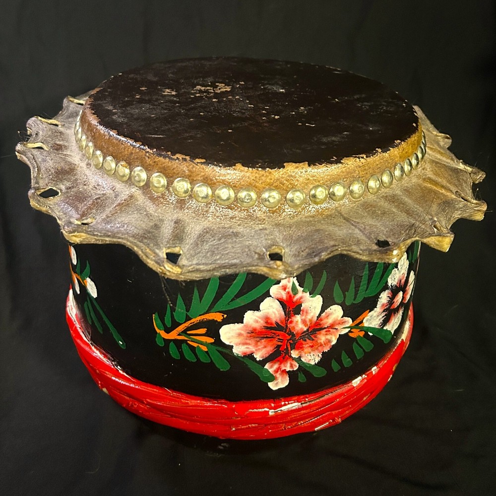Small Southern Lion Dance Drum, Boat Drum, 10" Head