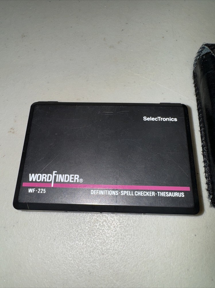 Selectronics Wordfinder WF-225 Definitions Spell Checker Thesaurus Untested