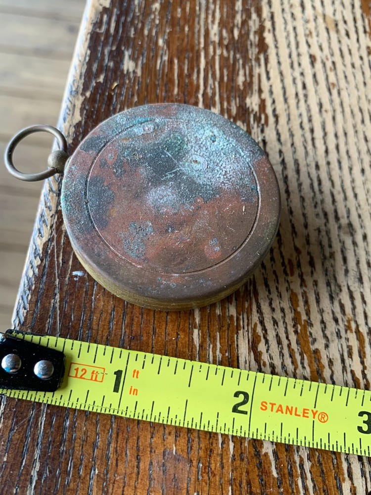 Vintage Stellar Compass - Japan Brass Latch Loop Unique